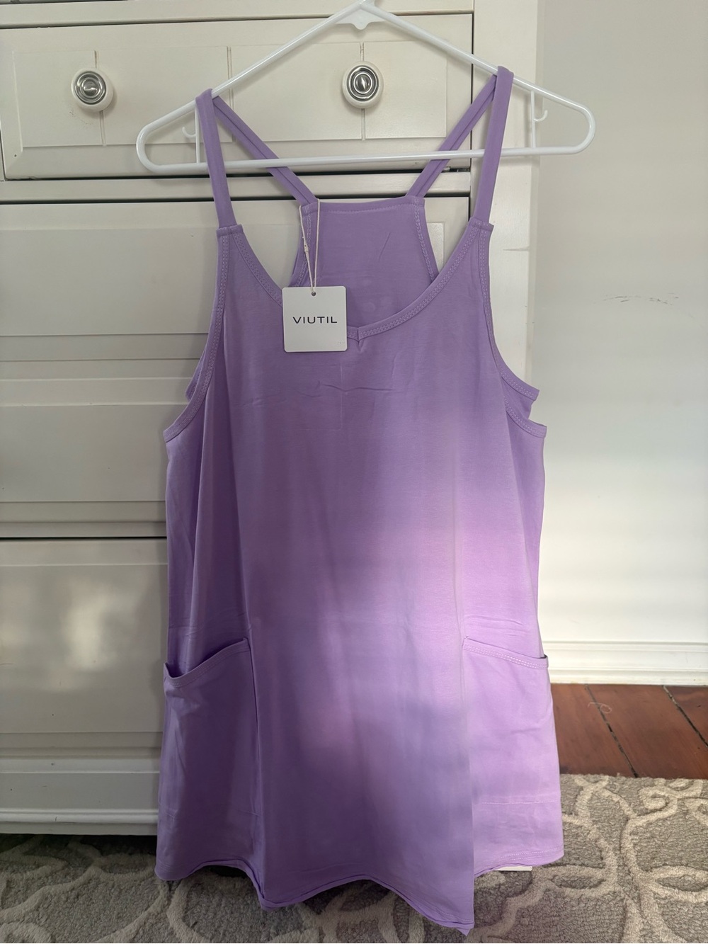 Lavender Tank Top with Pockets